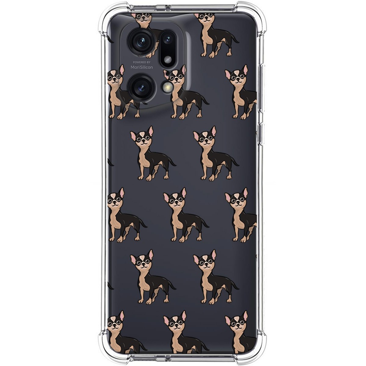 Funda Silicona Antigolpes para Oppo Find X5 Pro 5G diseño Perros 11 Dibujos
