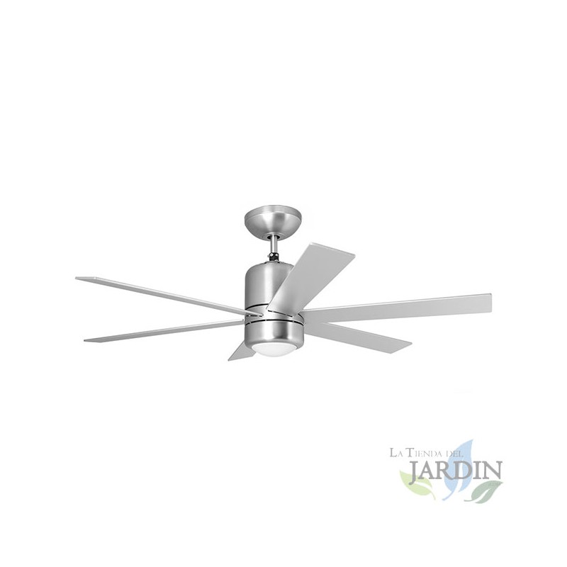 SUINGA Ventilador de Techo con Luz y Mando a Distancia, 6 Aspas, 65W, 3 Velocidades | Potente y Silencioso
