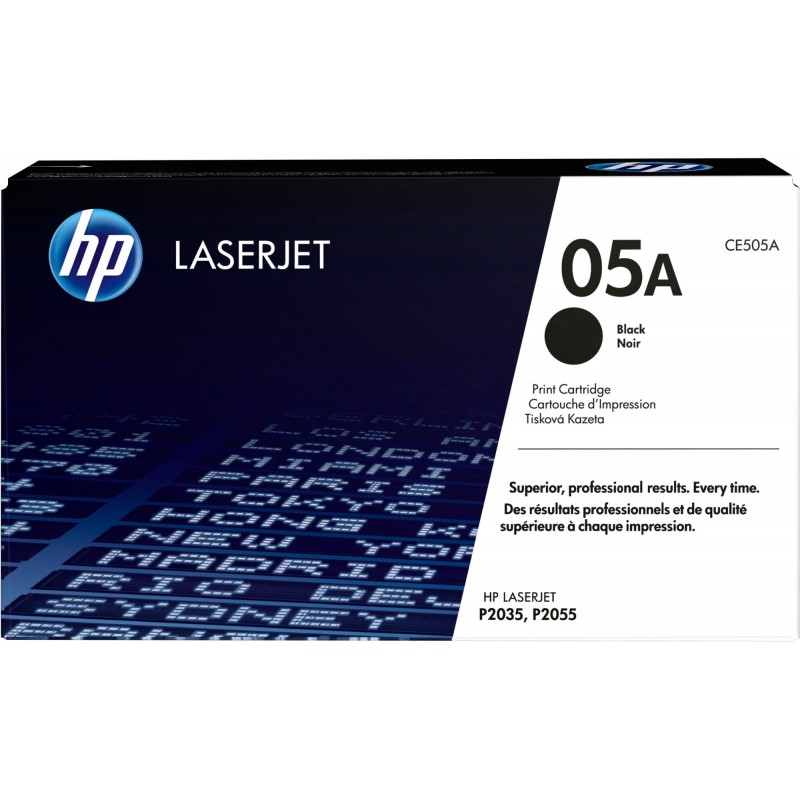 HP - Cartucho de tóner original LaserJet 05A negro CE505A
