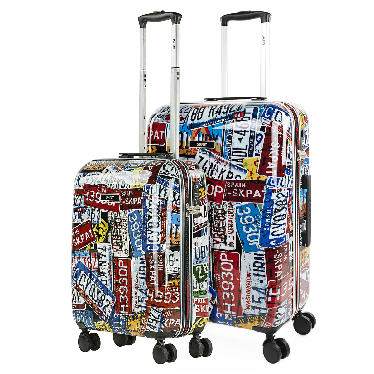 Skpat - Juego Maletas De Viaje - Maleta Mediana Y Maleta De Cabina - Maleta Infantil Niña. Set Maletas De Viaje Ligeras - Juego De Maletas Con Ruedas Y Candado TSA 132400