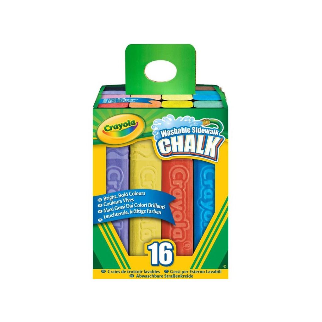 16 Tizas De Suelo Lavables Crayola 4008 Dibujo y pintura