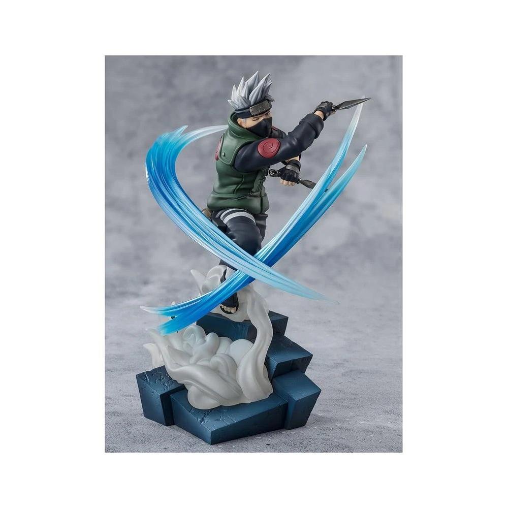 TAMASHII NATIONS - Figura estática Kakashi Hatake Extra Battle de la colección Figuarts Zero para fans de Naruto Shippuden, 20 cm, escultura detallada con efectos de energía cinematográficos