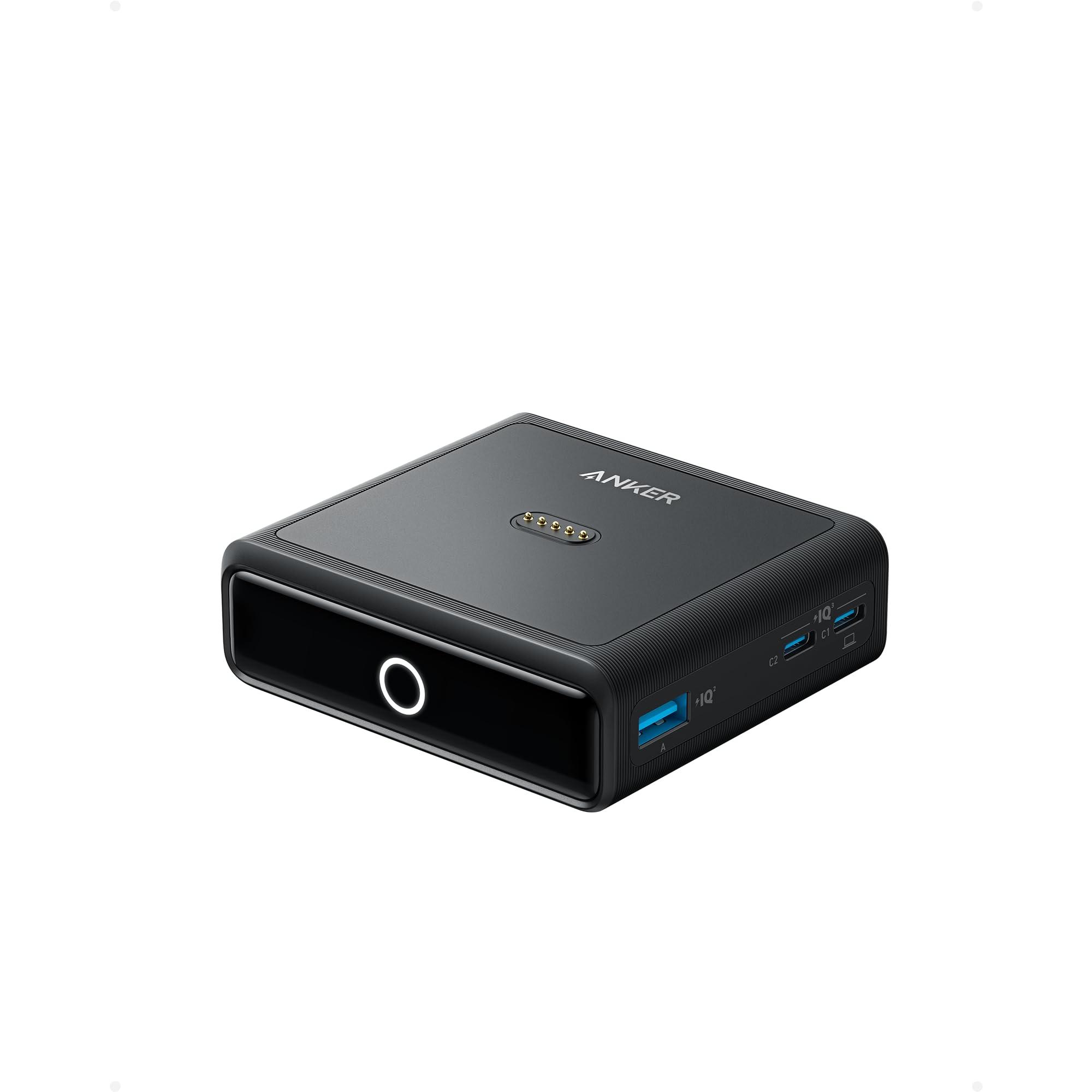 Anker Estación de carga para Anker Prime Powerbank, 100 W de potencia de carga rápida con 4 puertos, para MacBook Pro/Air Series, iPhone 14/13 Series, Galaxy, AirPods y más (batería externa se vende