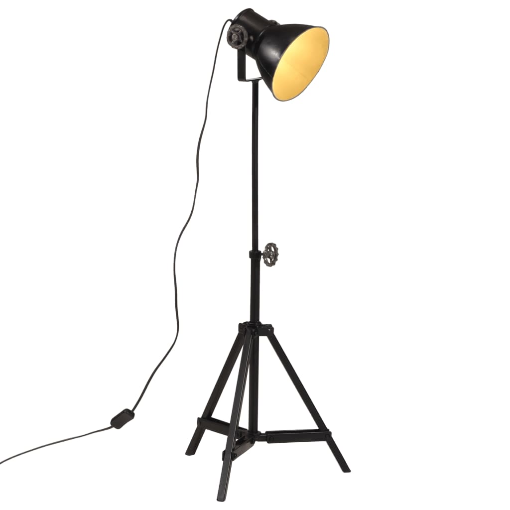 vidaXL Lámpara de pie desgastado 25 W E27 35x35x65/95 cm lámpara Color Multicolor,  Latón,  Negro y mas