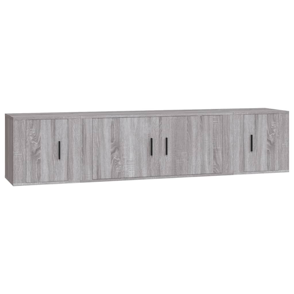 Vidaxl Set de Muebles para TV 3 Piezas Madera Contrachapada