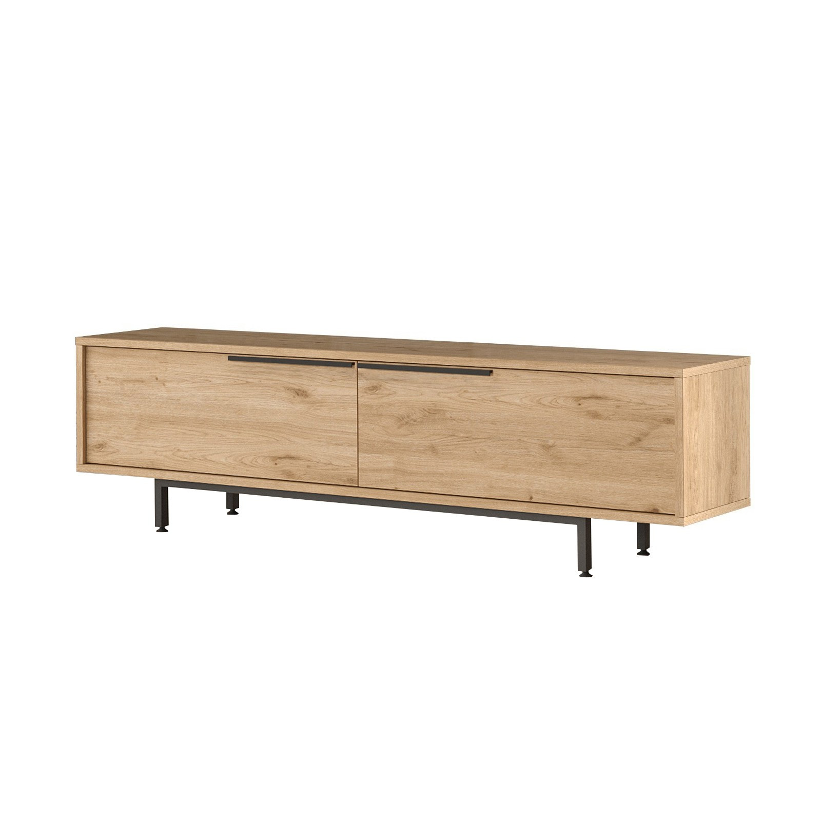 Habitat y Jardin - Soporte de TV de madera "Calvin" - 160 x 35 x 45 cm - Marrón