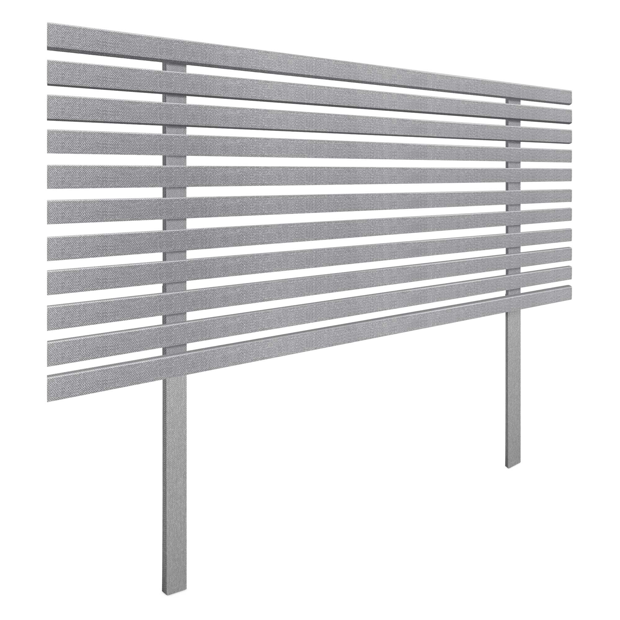 DHOME Cabecero de Madera reciclada DM Estilo Japones con Patas Cama Palets Herrajes incluidos