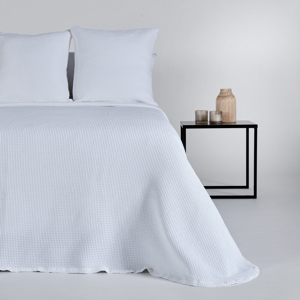 10XDIEZ Colcha algodón nido abeja  - Decorativas y acoges para dormitorio