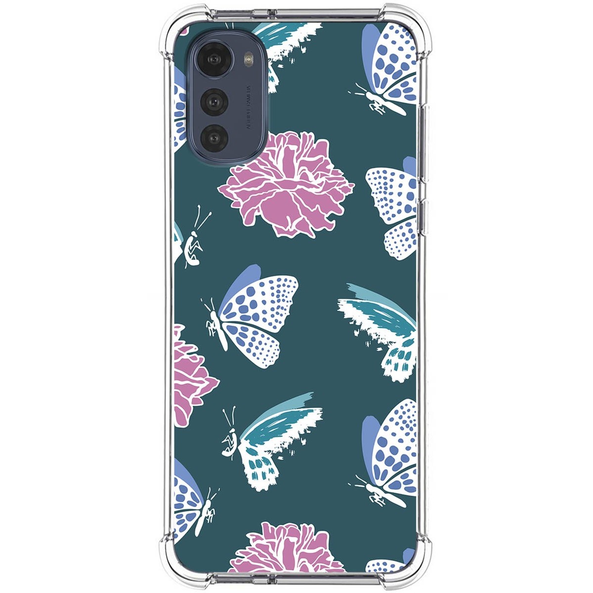 Funda Silicona Antigolpes para Motorola Moto E32 4G diseño Flores 10 Dibujos