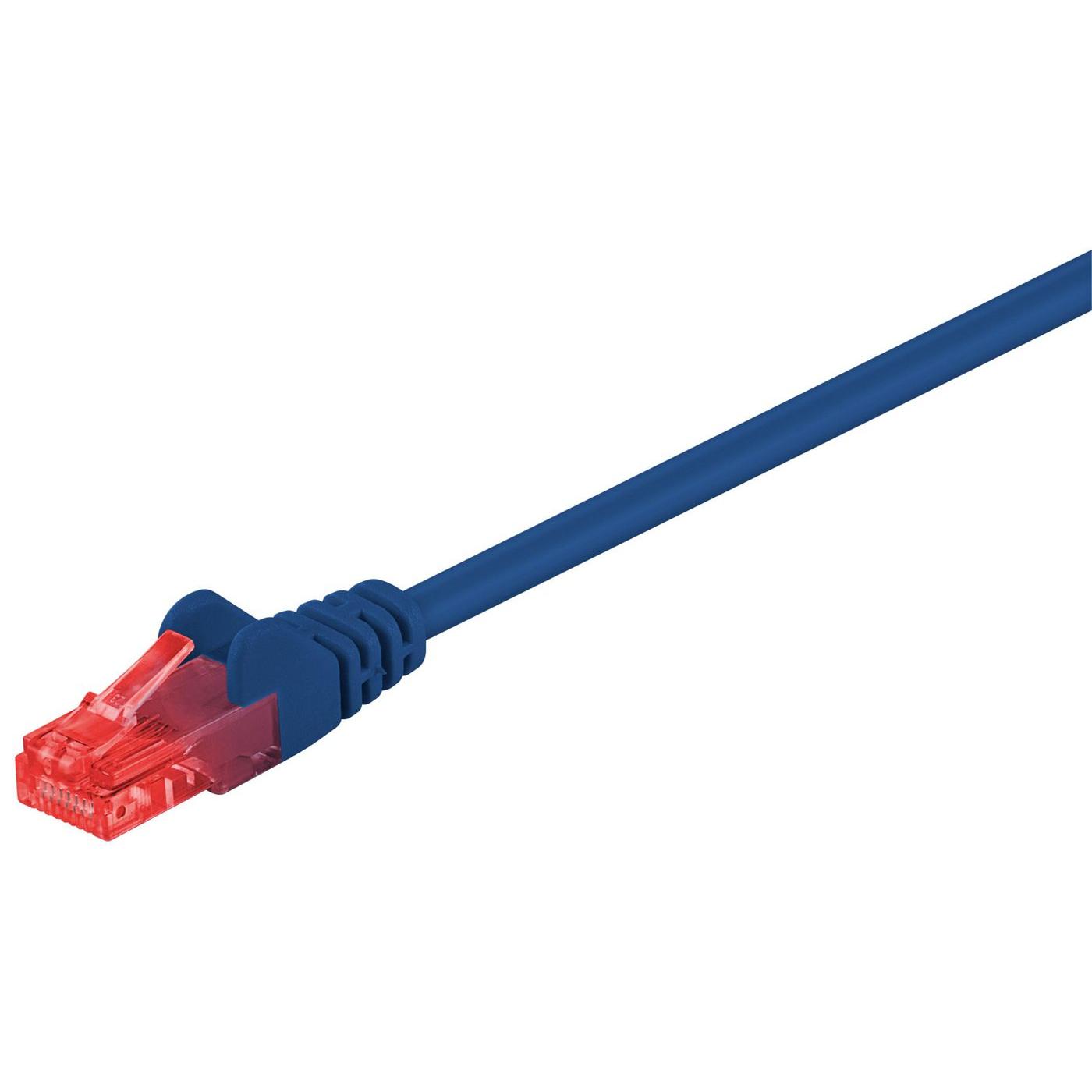 Cable de Red Cat6 Microconnect U/UTP 0.5m Azul PVC - Alta Velocidad de Transferencia