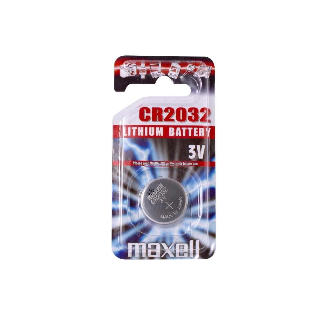 Maxell pack de 1 pila litio de boton cr2032 3v