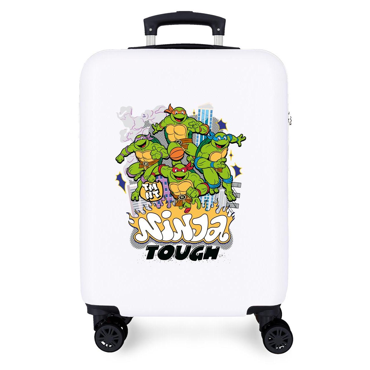 Maleta de cabina Nickelodeon Tortugas ninja blanco 55x38x20cm