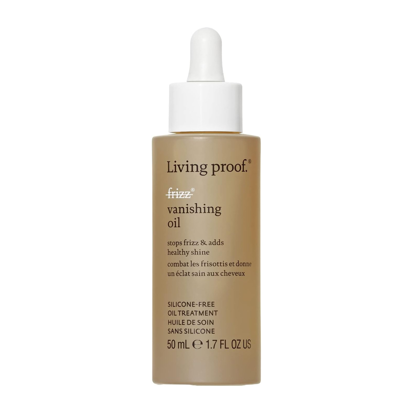 Living Proof No Frizz Vanishing Oil 50 Ml. / Aceite Capilar Ligero Antiencrespamiento / Control del Frizz, Brillo e Hidratación.