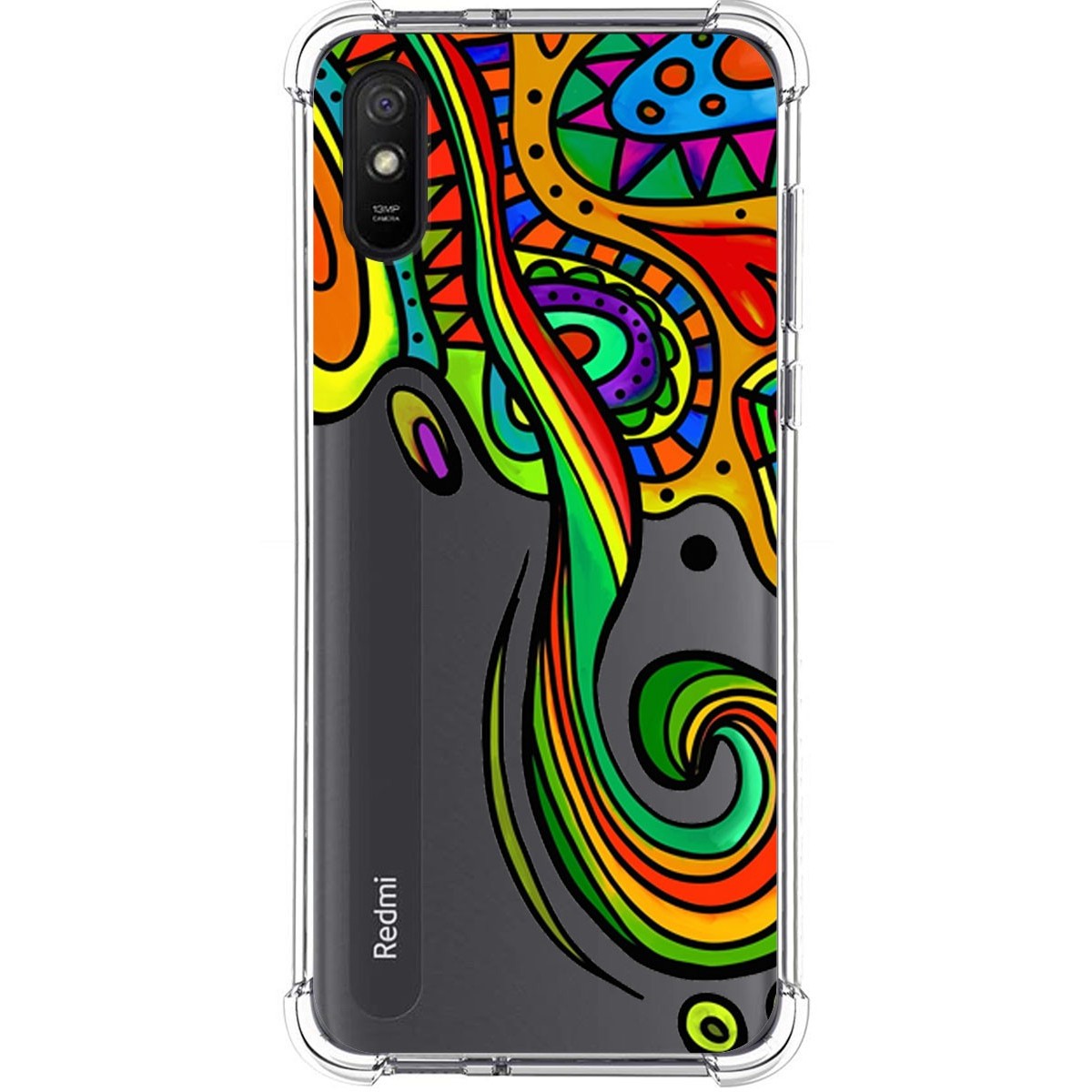 Tumundosmartphone Funda Silicona Antigolpes para Xiaomi Redmi 9A / 9AT diseño Colores Dibujos