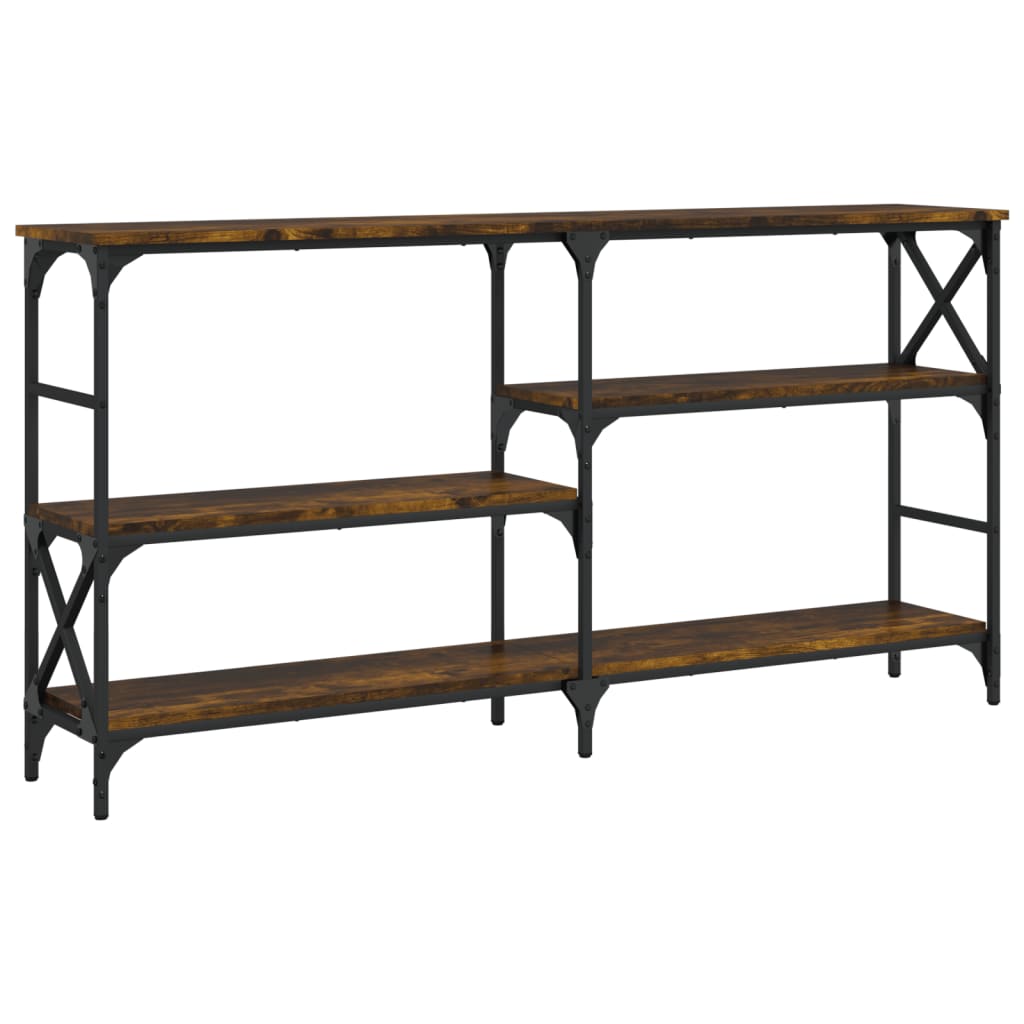 Vidaxl Mesa Consola Madera de Ingeniería 150x29x76,5 Cm Negro