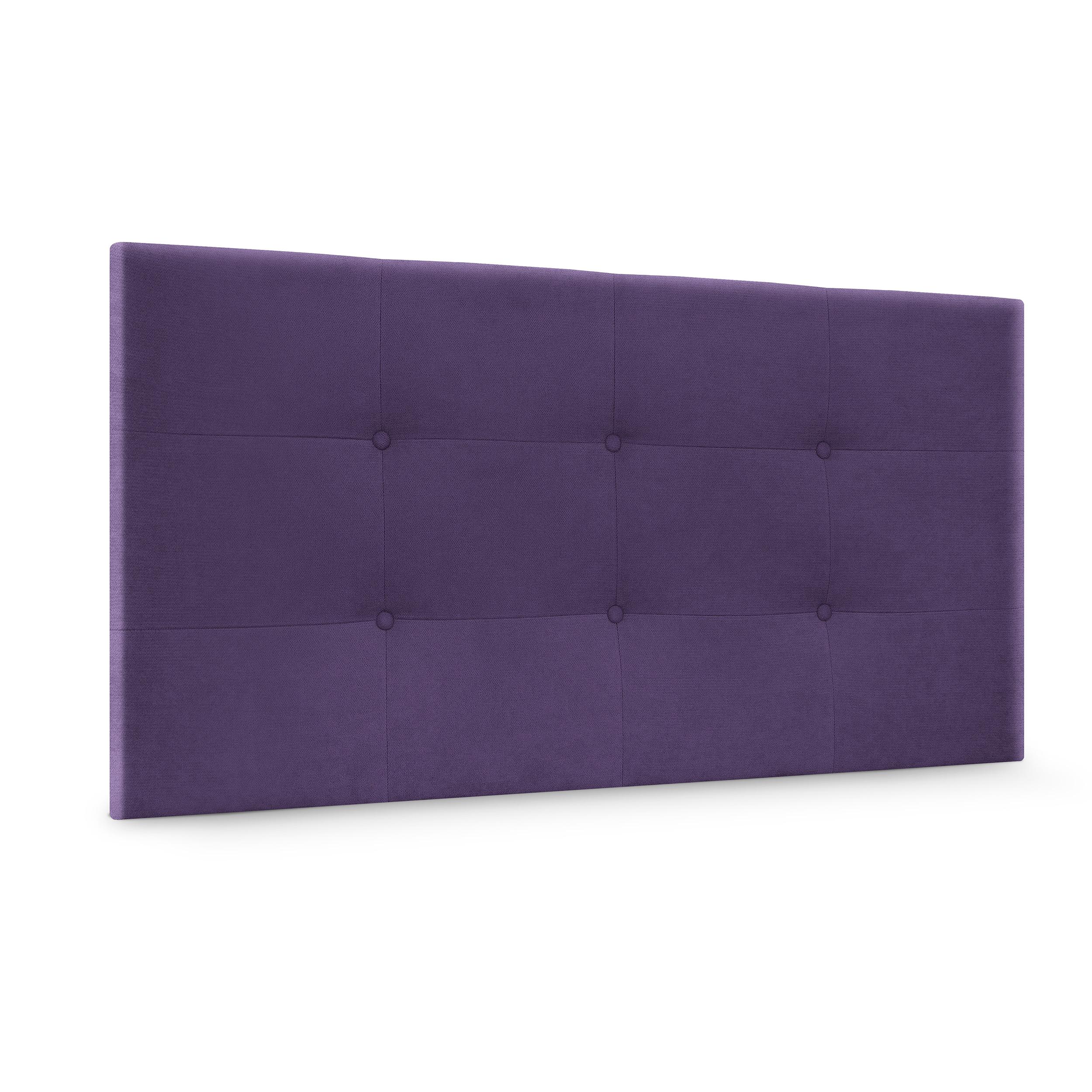 DHOME Cabecero Capitone Tapizado Polipiel o Tela Acualine con 8cm de Grosor Cabezales de Cama Acolchado Capitoné Cabeceros de Cama (Lila Tela)