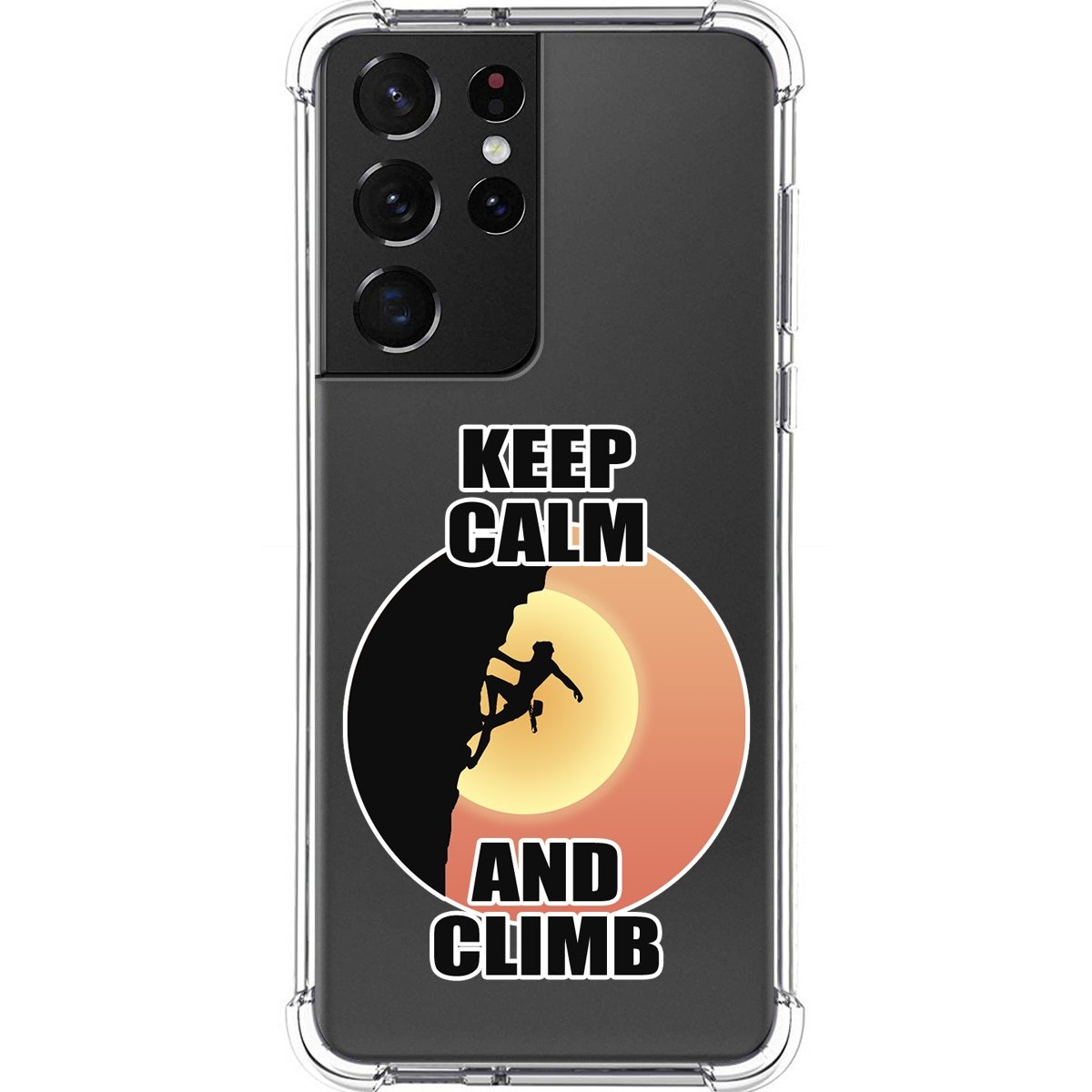 Tumundosmartphone Funda Silicona Antigolpes para Samsung Galaxy S21 Ultra 5G diseño Mujer Escalada Dibujos