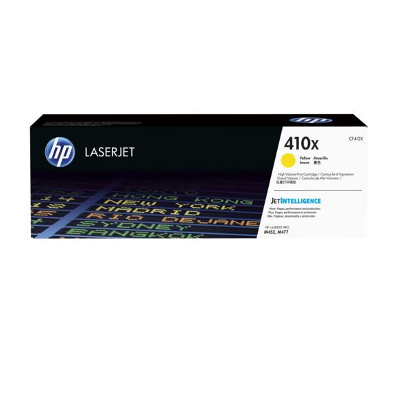 HP - Cartucho de tóner CF412X amarillo original de alta capacidad para impresoras HP LaserJet Pro M377, M452 y M477, 5000 páginas