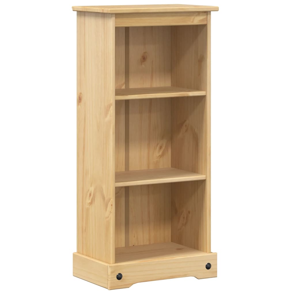 Estantería de Madera Maciza Vidaxl Corona 46x29x100 Cm