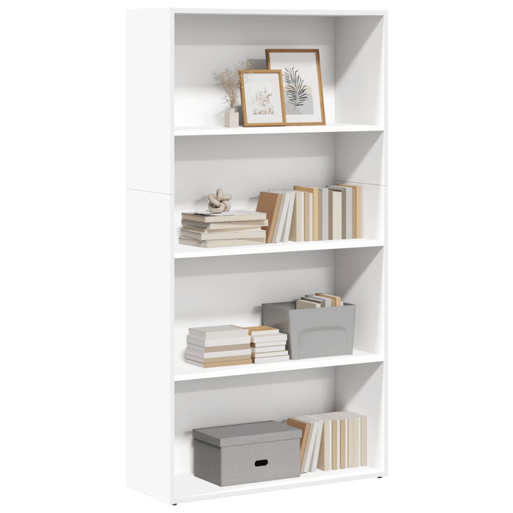 vidaXL Estantería de madera de ingeniería 80x30x152 cm en color Roble Sonoma/Blanco/Gris sonoma y más | almacenamiento funcional diseño moderno para baño dormitorio sala