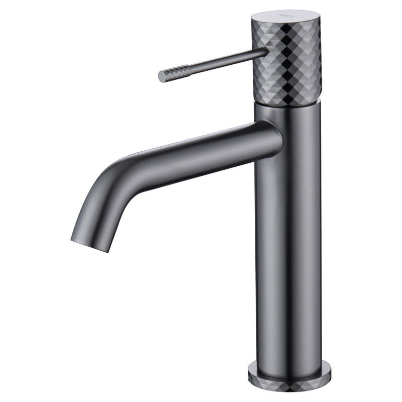 Imex Génova BDG053-1BGM grifo monomando para lavabo de latón con acabado negro metalizado
