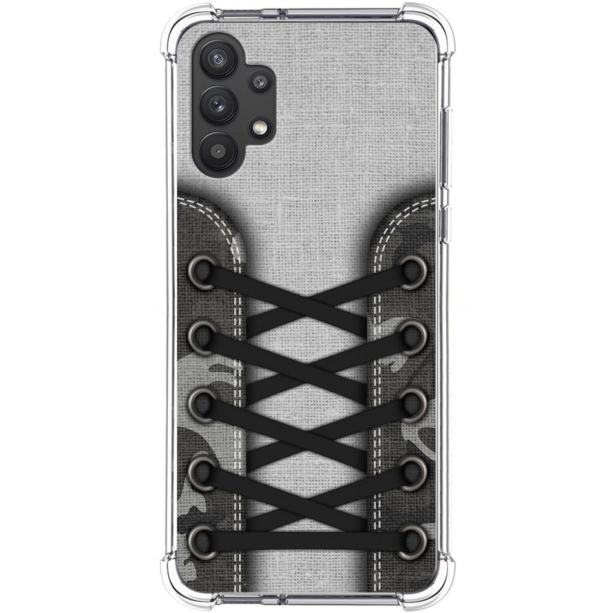 Tumundosmartphone Funda Silicona Antigolpes para Samsung Galaxy A32 5G diseño Zapatillas 16 Dibujos