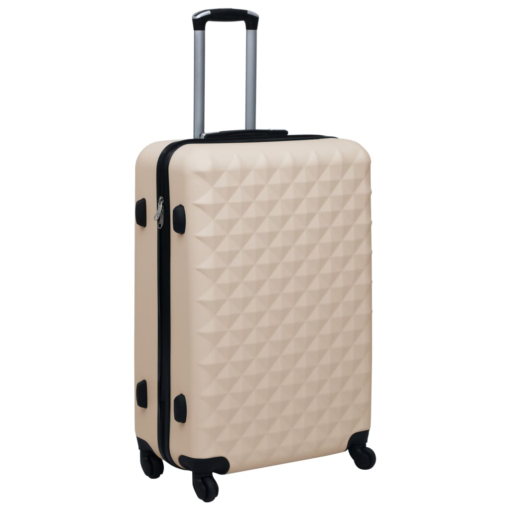 vidaXL Maleta Rígida con Ruedas ABS Dorado Cabina Trolley Equipaje de Viaje Color Dorado,  Antracita,  Marrón y mas