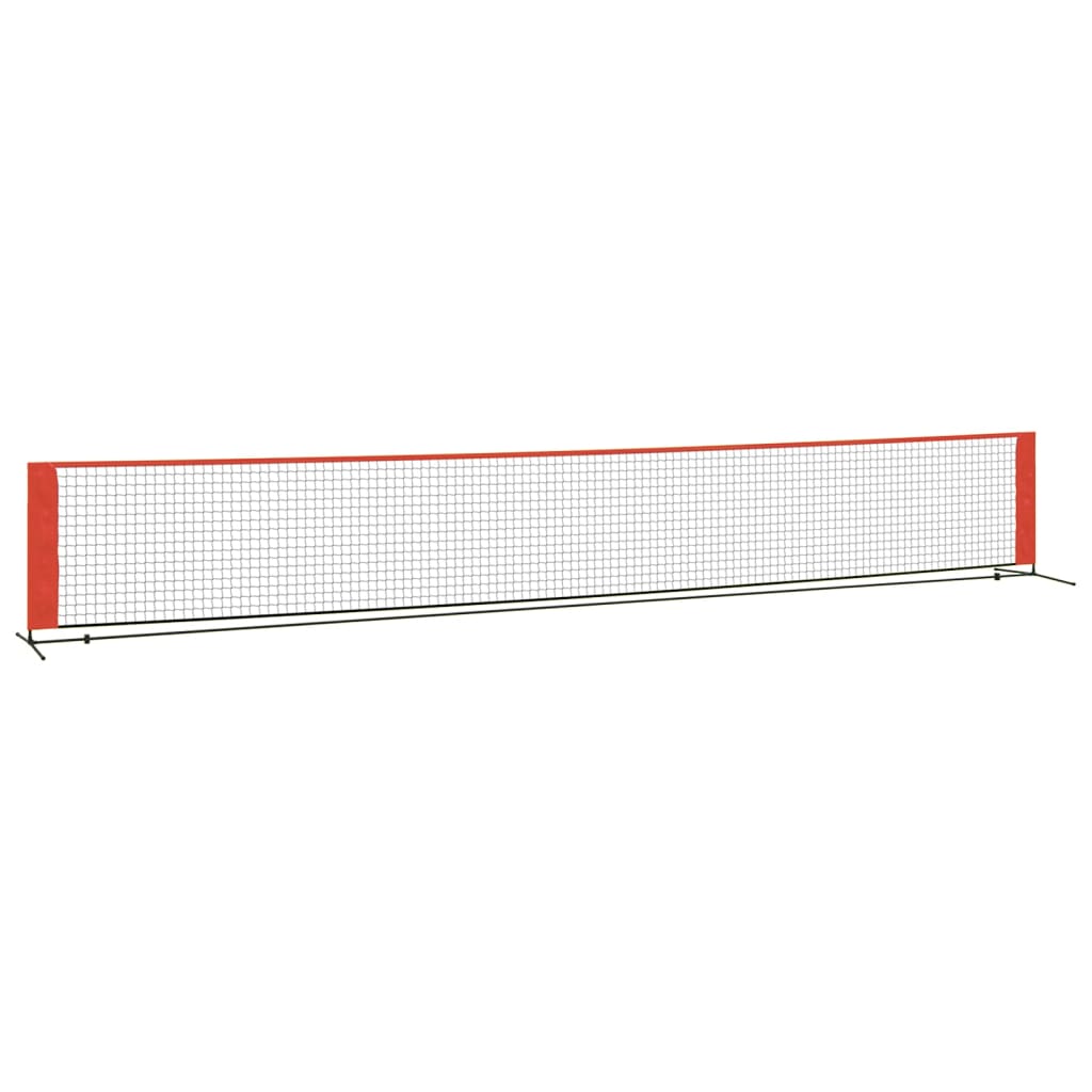 vidaXL Red de tenis poliéster negro y rojo red badminton Dimensiones 300 x 100 x 87 cm,  400 x 100 x 87 cm,  500 x 100 x 87 cm y mas