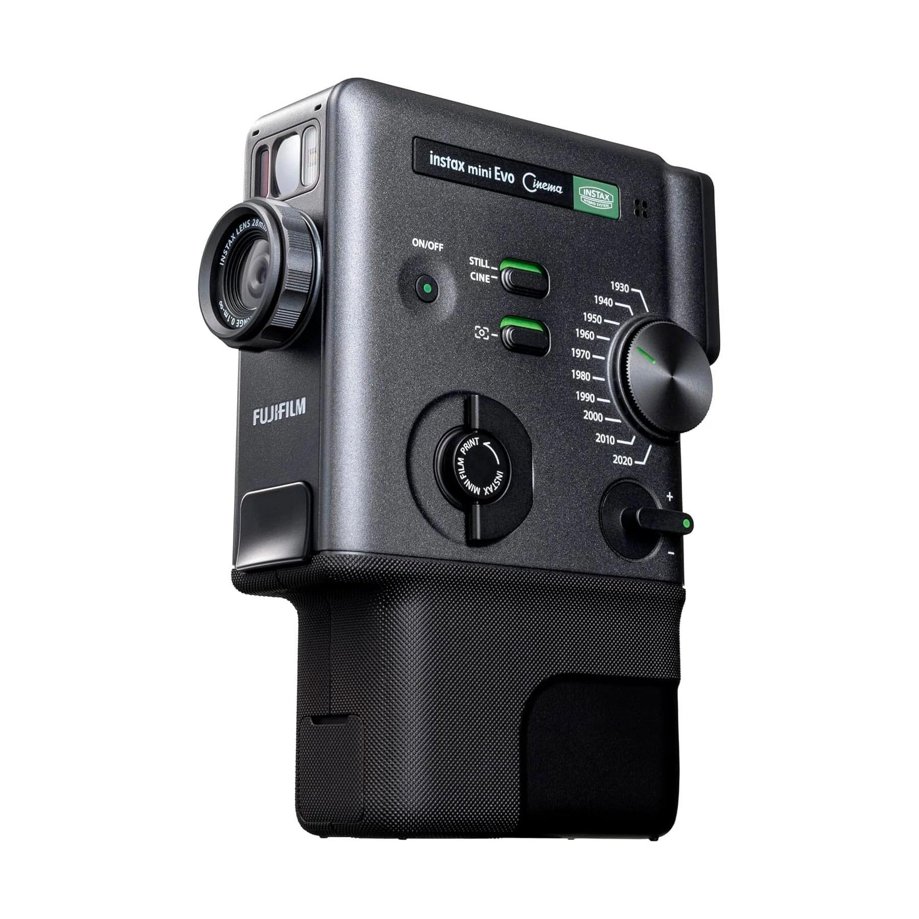 Cámara fotos digital Híbrida 3 en 1, impresión desde smartphone y vídeo con sonido) CMOS Visor Pantalla LCD Fujifilm INSTAX MINI EVO CINEMA  | Bluetooth, Negro