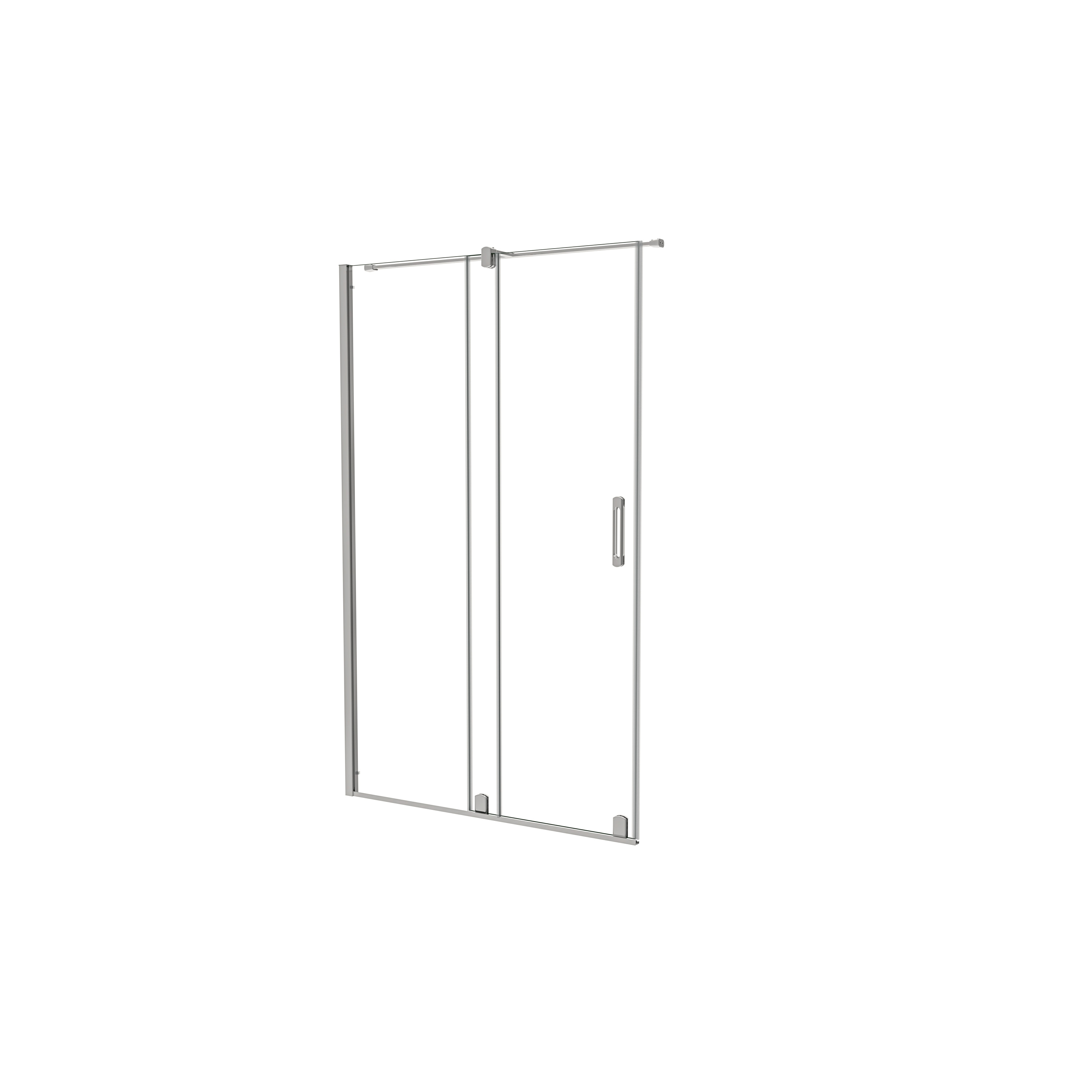 AICA Mampara de Ducha Corredera Perfil Cromado con Barra Vidrio Antical 8mm (1180-1200)x1950mm