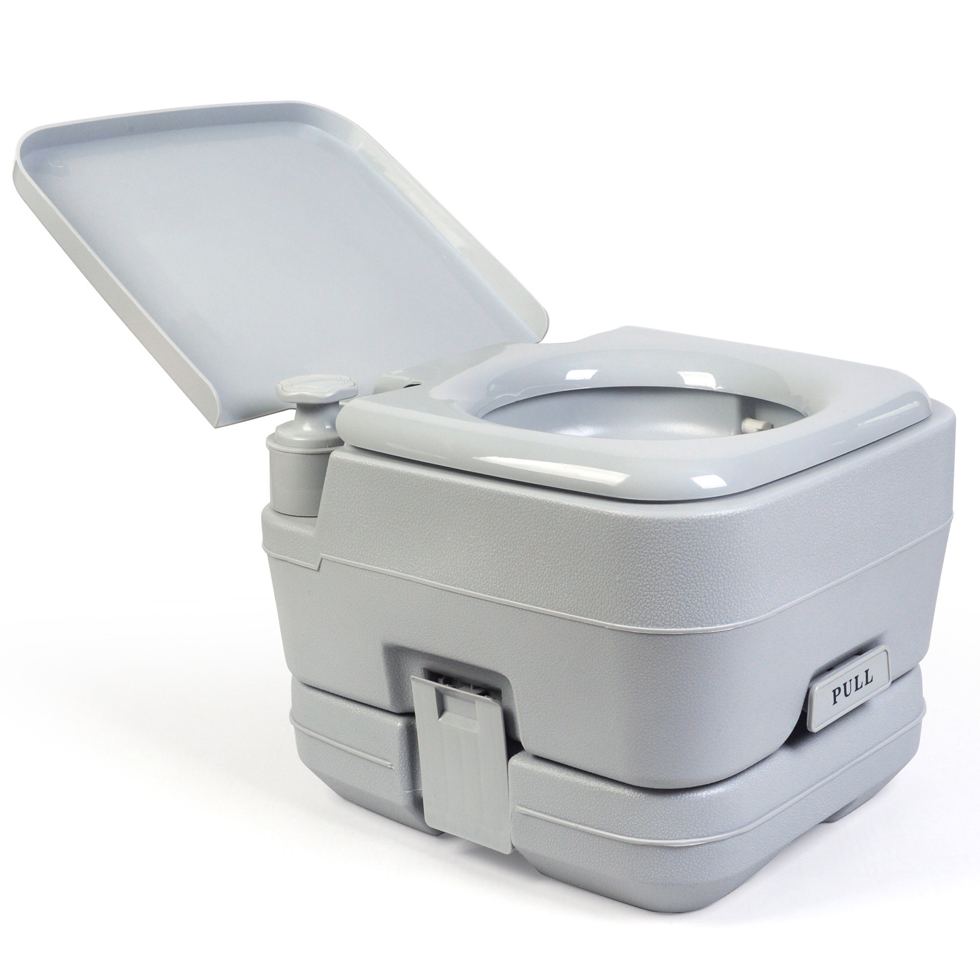Briebe WC1194 Inodoro Portátil Químico Adultos 12L Camper, Camping, Auto Caravana WC Vater Descarga Agua 10L, , Gris