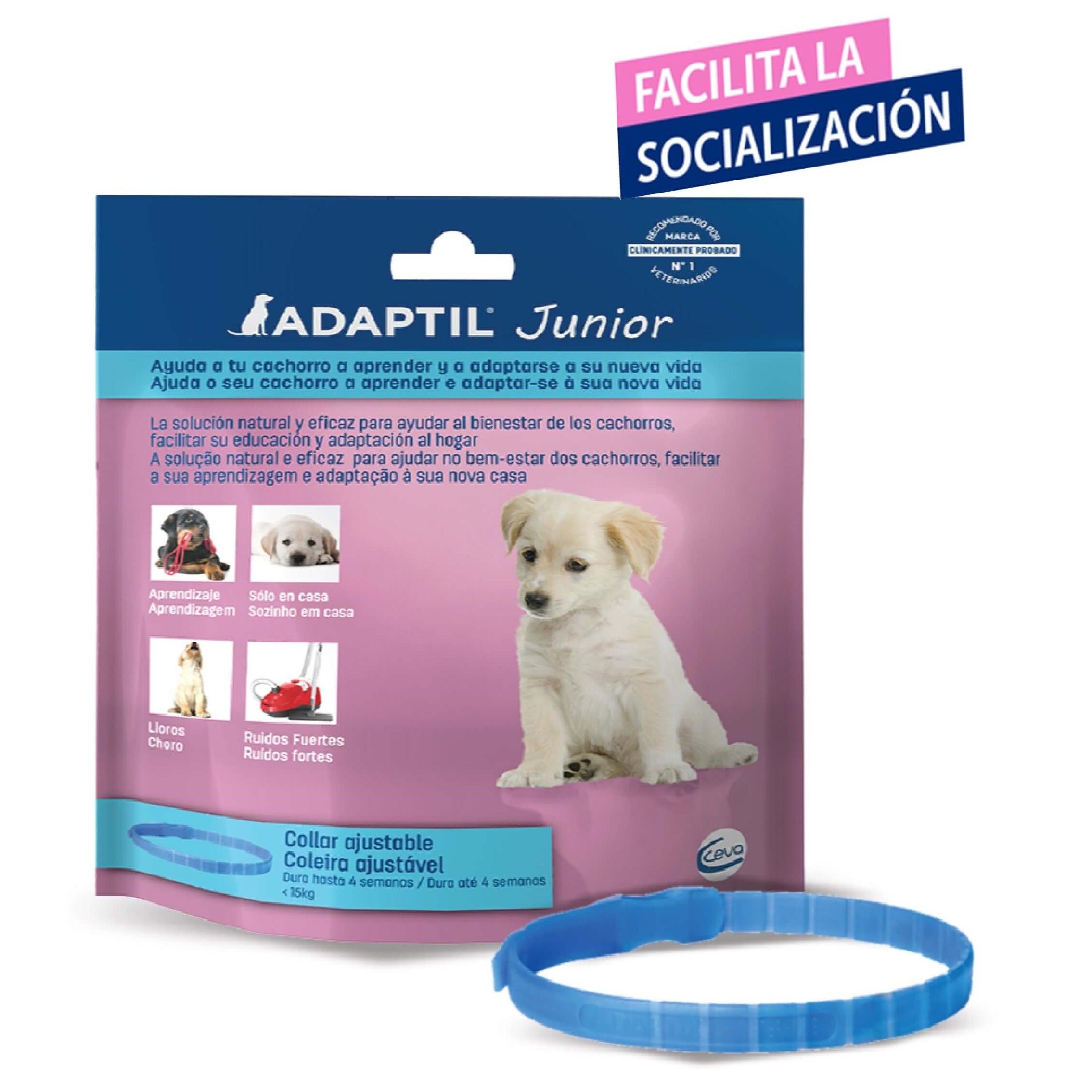 Collar Adaptil Junior  Adaptil Collar Junior,cachorro feliz, ayuda en la educación de tu cachorro y facilita la adaptación a su nuevo hogar.