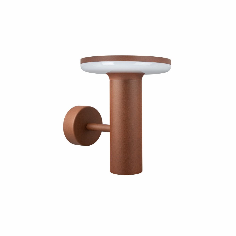 Aplique de pared Mac Corten - Aplique LED de pared de 12 W con interruptor CCT 2700K/3200K/4000K, de aluminio - Beneito & Faure