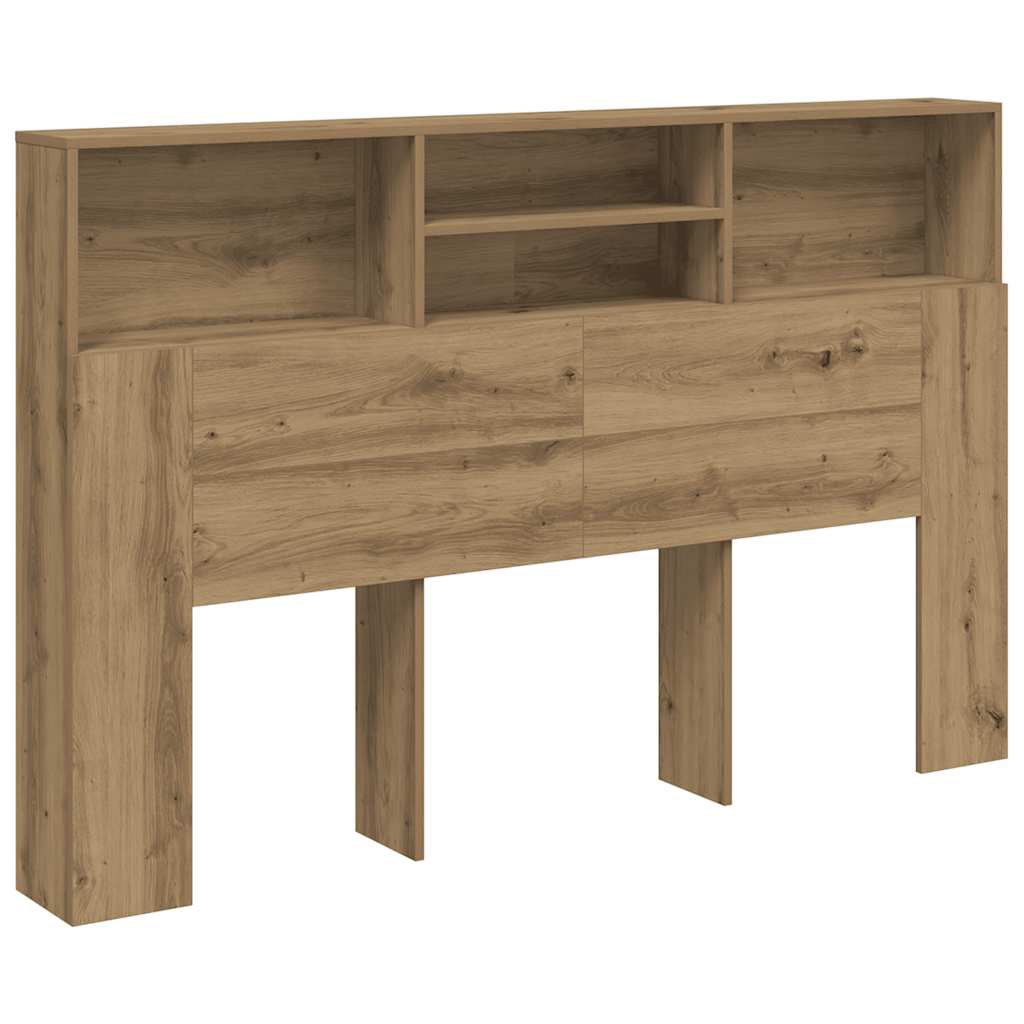 vidaXL Cabecero armario madera ingeniería roble artisan 160x19x103,5cm