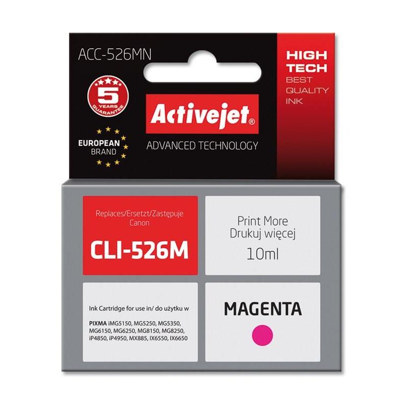 Cartucho de Tinta Activejet Compatible para Canon PIXMA, Alto Rendimiento XL, Magenta