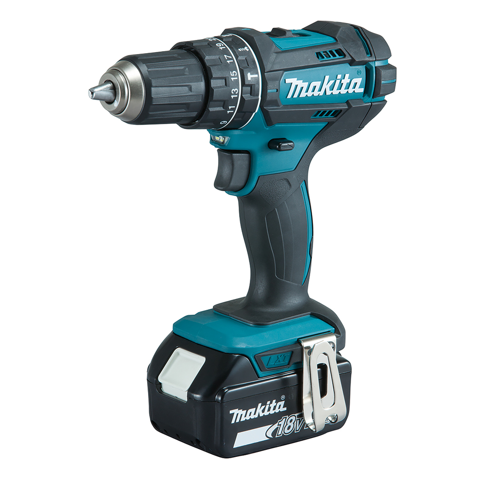 Makita DHP482RFX9 Batería Taladro 18V LXT 62Nm 2x3.0Ah MAKPAC 92 Accesorios