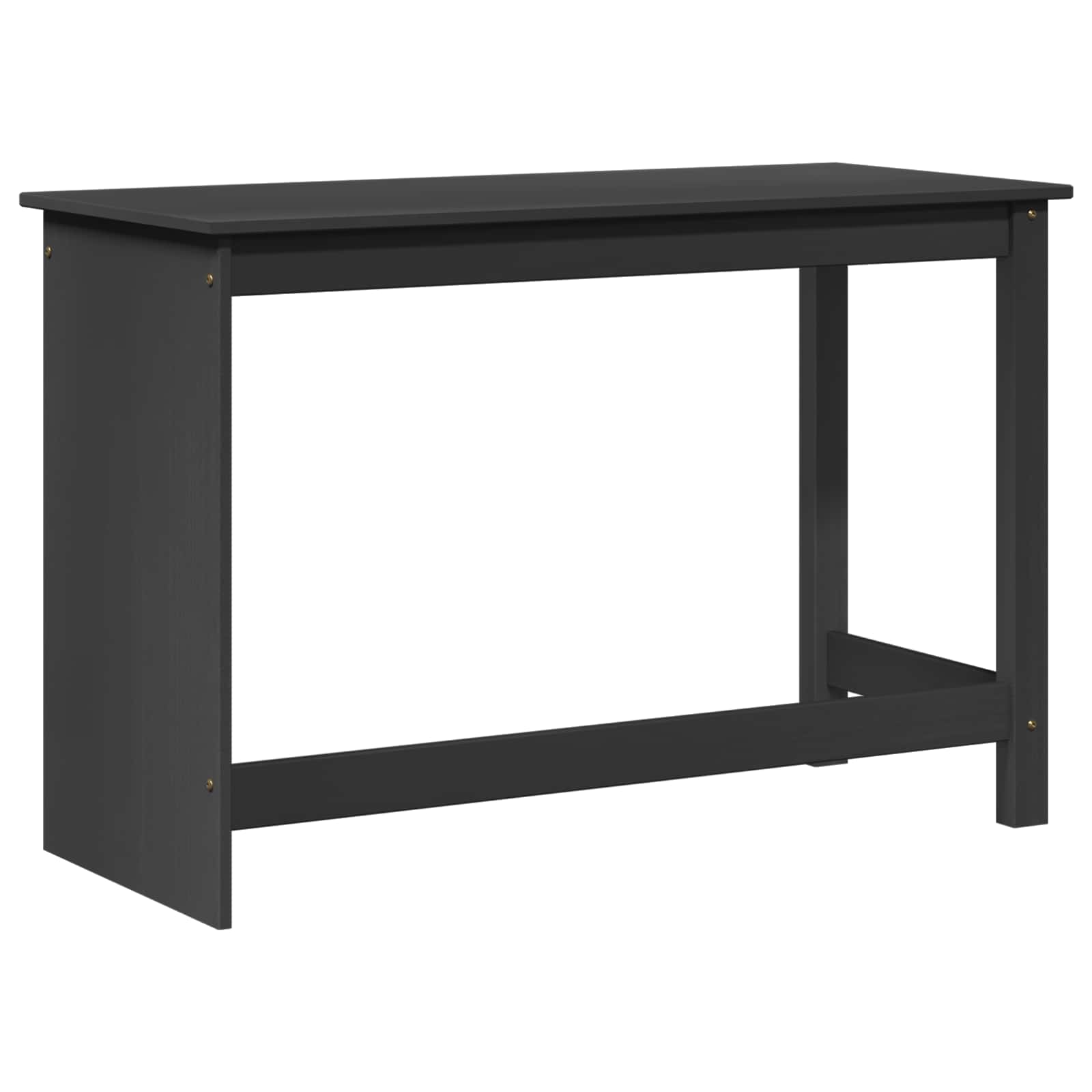 vidaXL Escritorio Gris 112 x 50 x 75 cm Madera de Pino Macizo