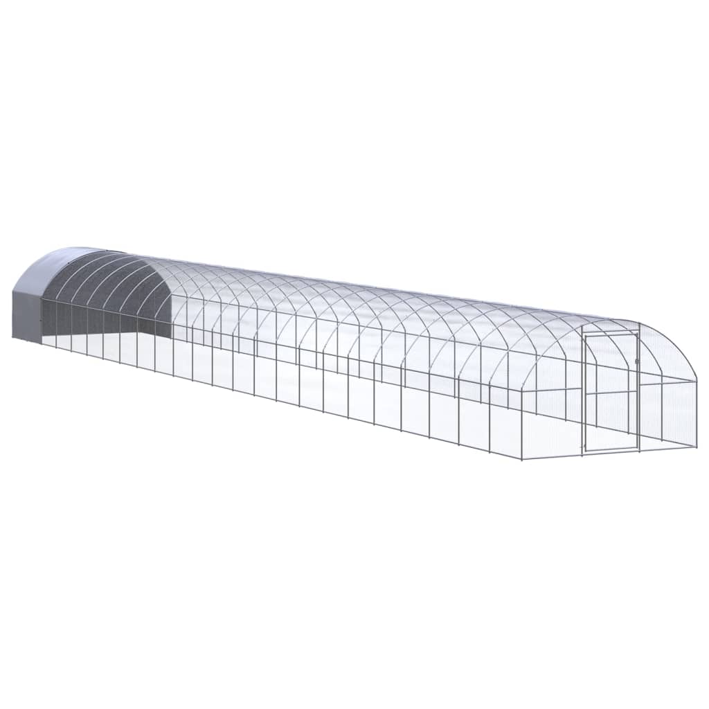 vidaXL Gallinero de exterior de acero galvanizado Multitalle