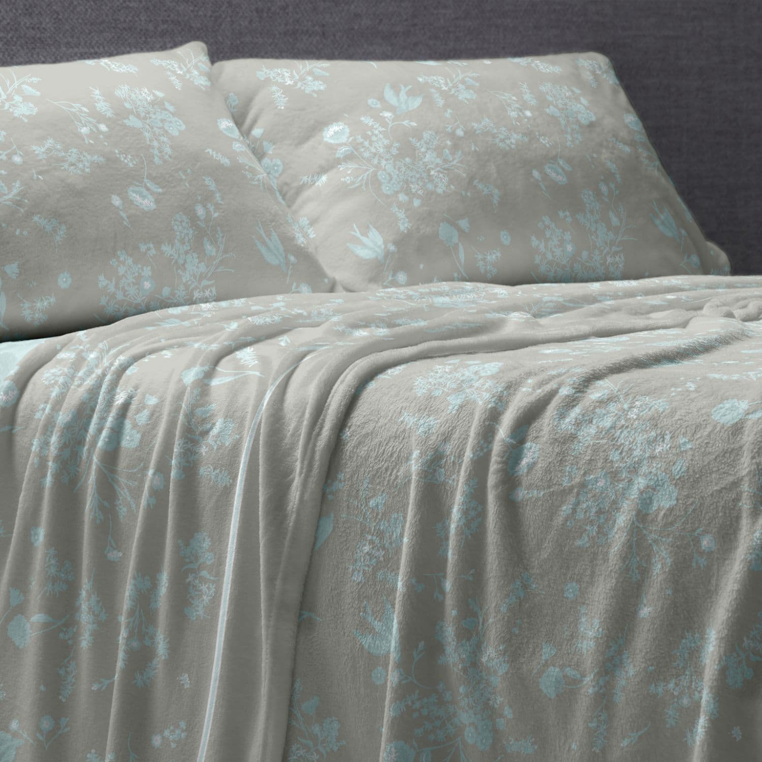 Juego de Sábanas Nacarina Floral | Poliéster Suave y Cálido para Invierno | 7 Medidas Disponibles | Calidad Premium