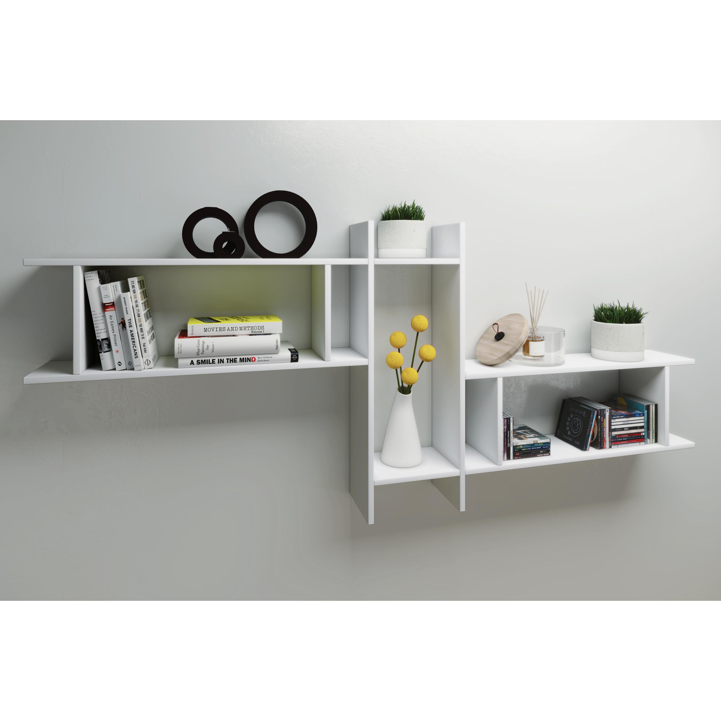 Estantería de pared de madera Estantería colgante Estantería librería Estantería de pared Tablero decorativo Sirola Maxi Estantería de pared de madera Estantería colgante Estantería librería Estantería de pared Tablero decorativo Sirola Maxi