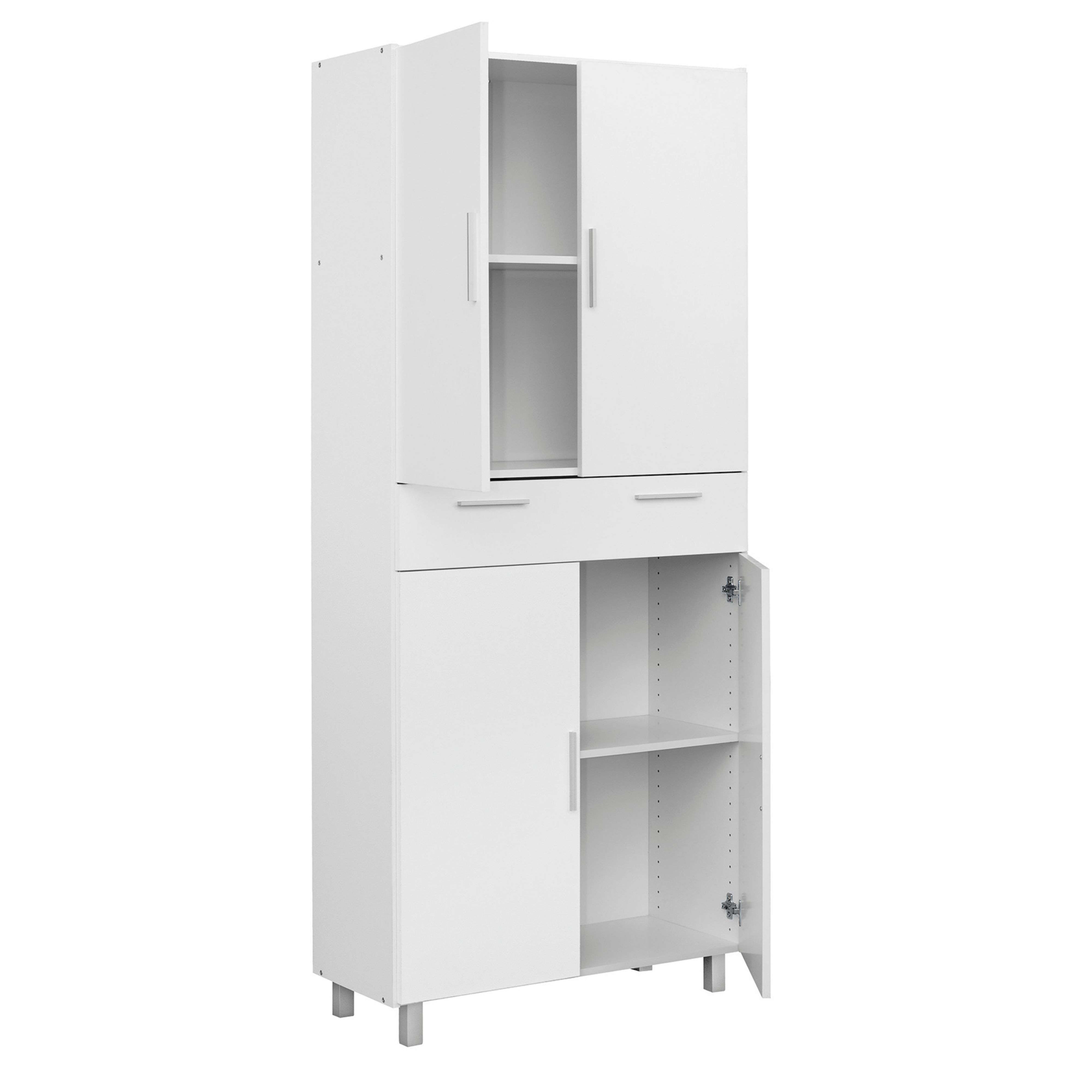 Miroytengo Mueble De Cocina Auxiliar Perti Color Blanco 81x188 cm