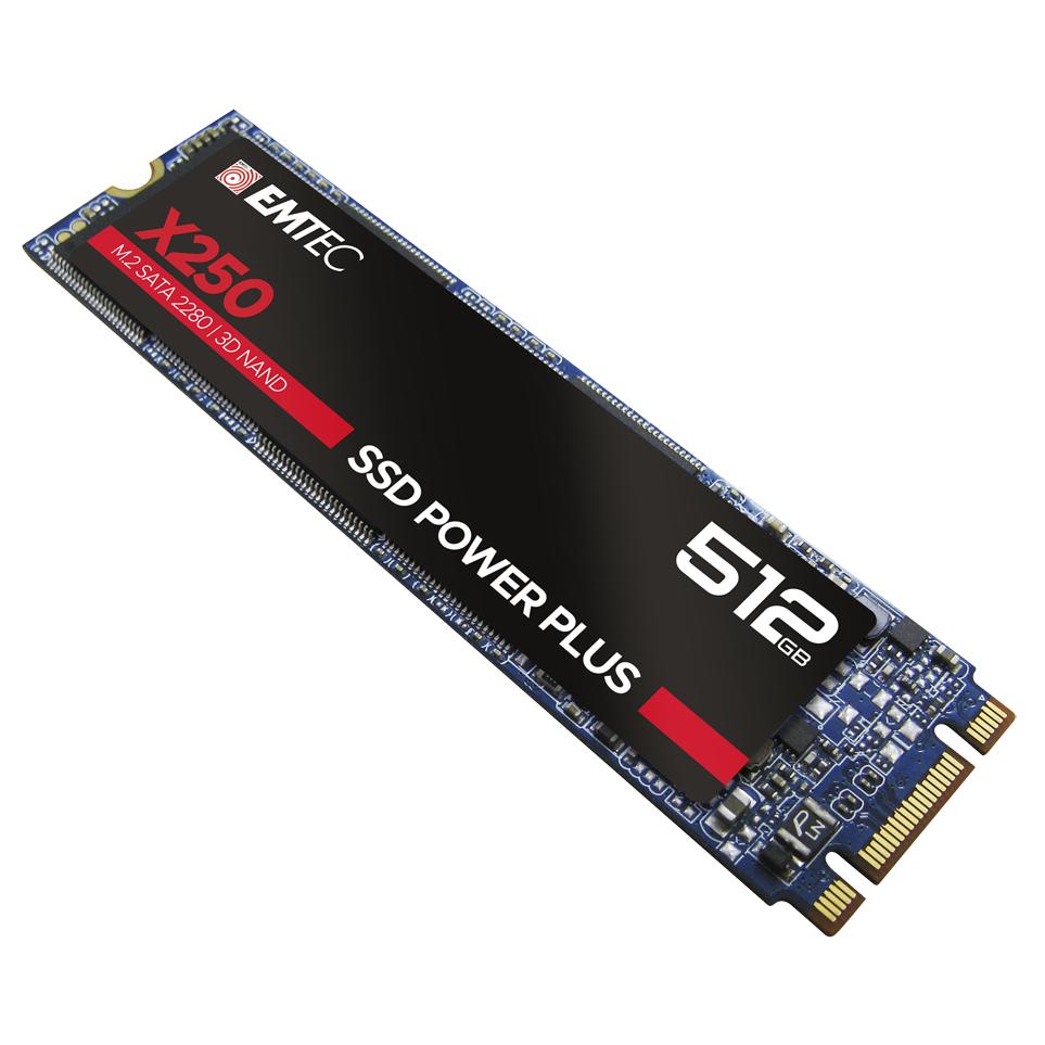 Emtec - Emtec X250 SSD Power Plus M2 SATA 2280 DISCO INTERNO 128 Gb / 256 Gb / 512 Gb / 1 Tb  SATA III 6Gb/s