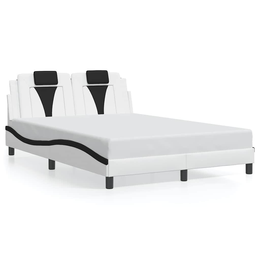 vidaXL Estructura de cama Viana sin colchón cuero sintético 140x190 cm