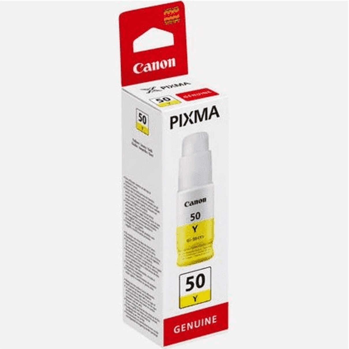 Canon - Cartucho de tinta GI-50Y amarilla de alta capacidad 70 ml para impresoras compatibles, hasta 7700 páginas, original y de calidad profesional
