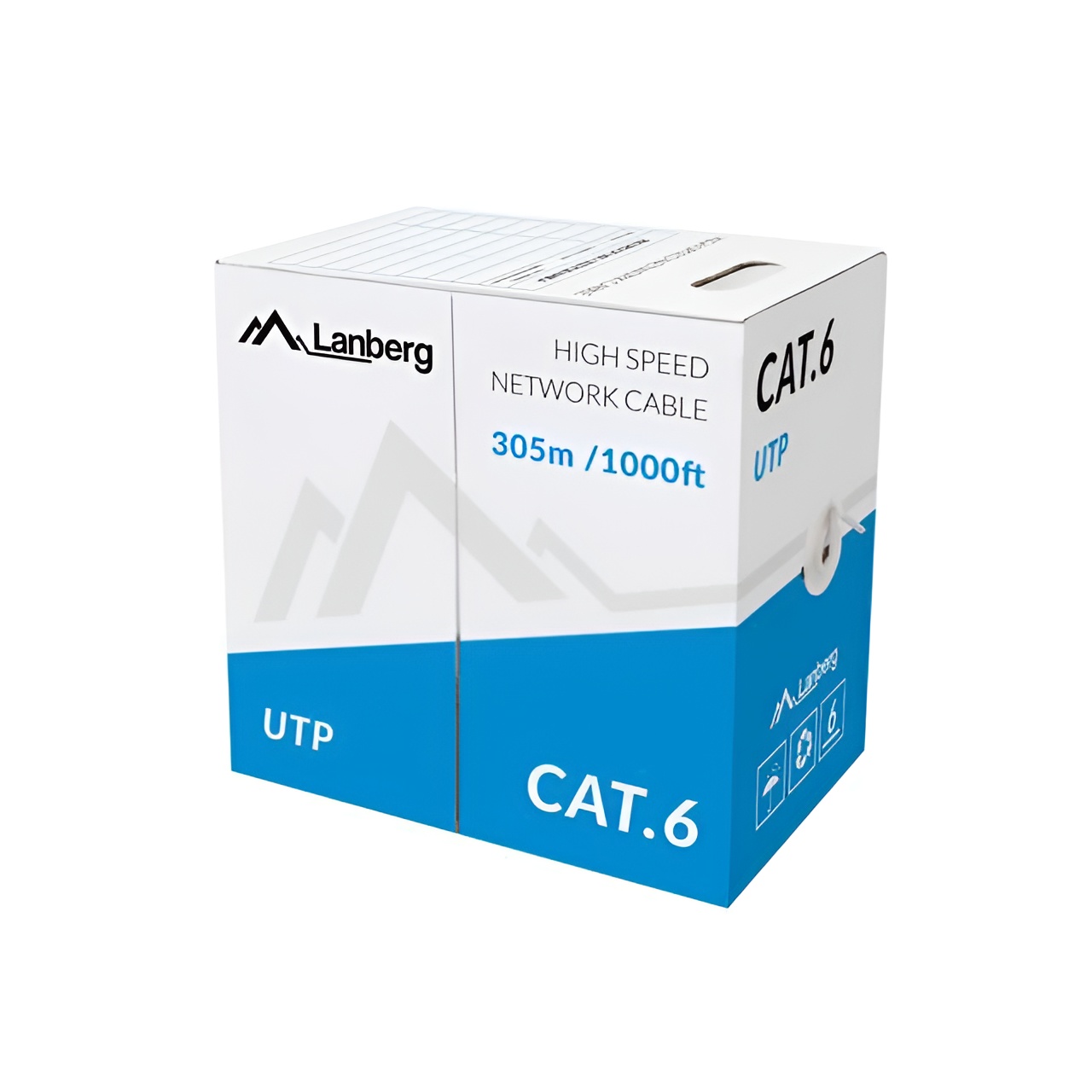 lanberg LCU6-10CC-0305-S Solid - Cable de red (cat. 6, 305 m), color gris
