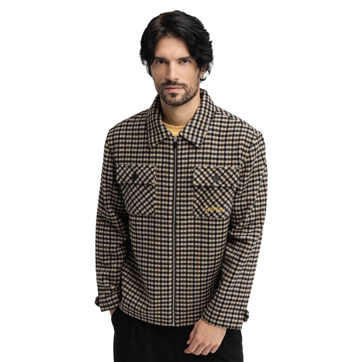 SIROKO - Sobrecamisa de lana Siroko Taos Transformation_
