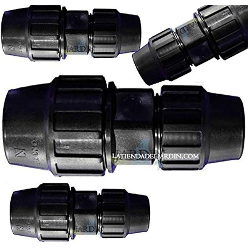 SUINGA Pack 4 Manguito Reducido Polietileno 75 a 63 mm Aenor | Enlace reducido 75 a 63 mm para Tuberia Agricola y Tuberia Alimentaria
