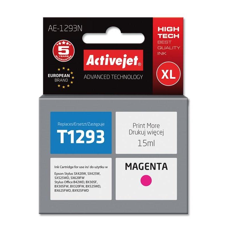 Cartucho de Tinta Activejet AE-1293R para Impresoras Epson - Magenta