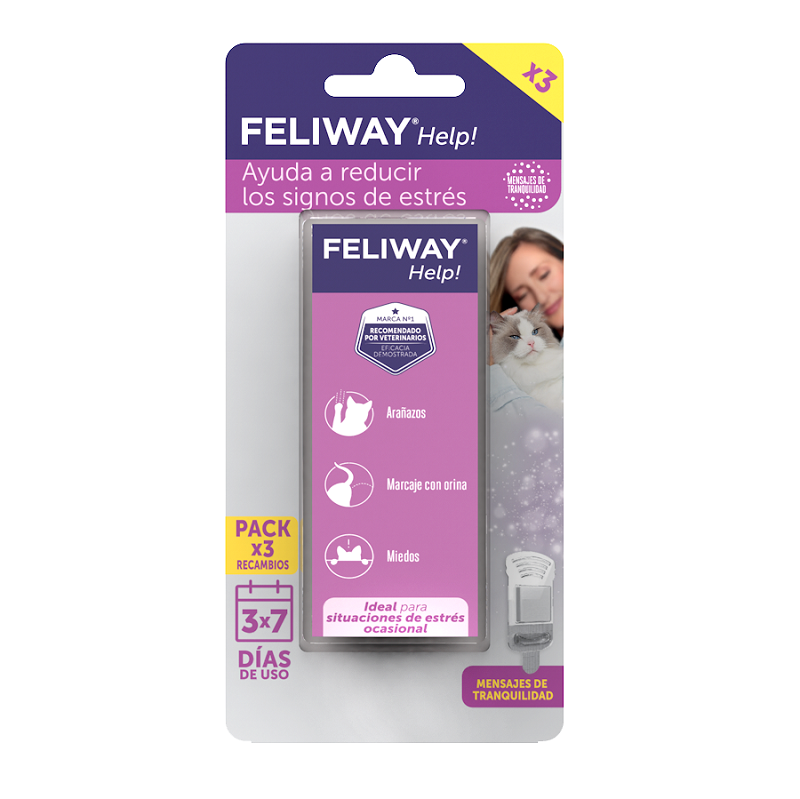 Ceva - Feliway Help Gato Pack 3 Recambios