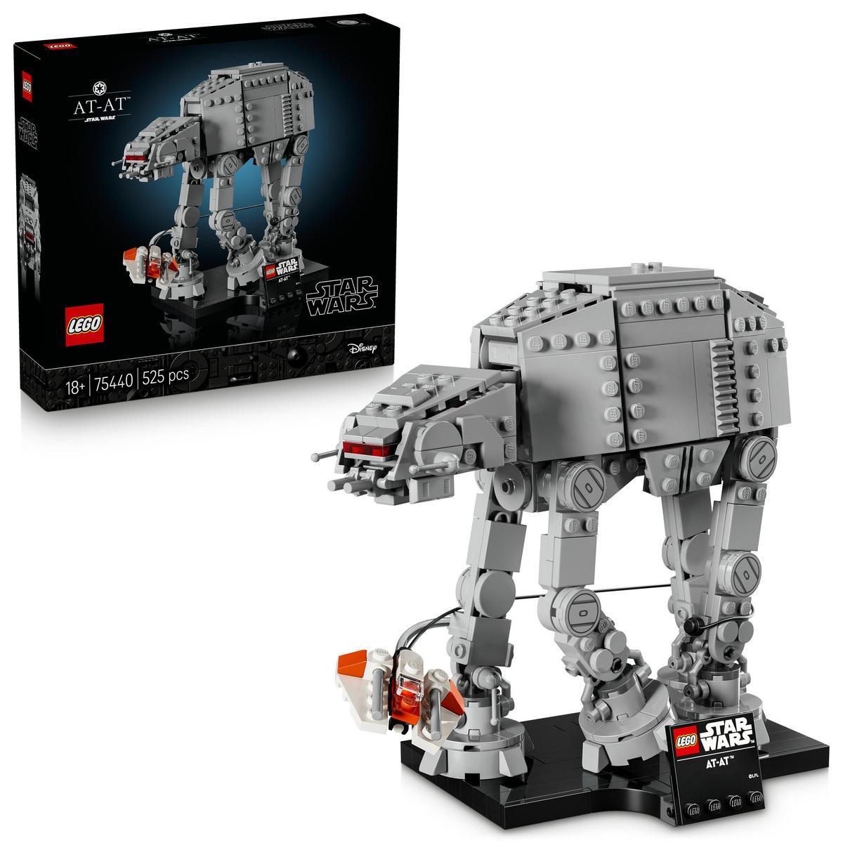 LEGO® 75440 Star Wars: El Imperio Contraataca AT-AT™ Maqueta para Adultos con Speeder de Nieve, Base de Exposición y Placa Identificativa Coleccionable para Fans de El Imperio Contraataca